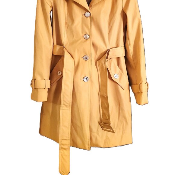 Calvin Klein XS Yellow Rain Trench Coat – Like New! - Picture 4 of 10
